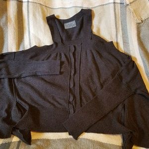 **SALE** All Saints Cut Out Cardigan Charcoal Gray